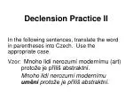 Declension Practice II - slide 1
