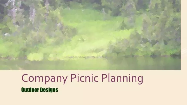 company picnic planning