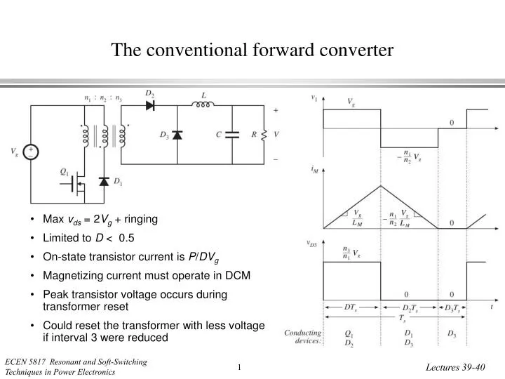 the conventional forward converter