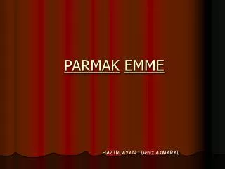parmak emme