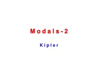 m o d a l s 2