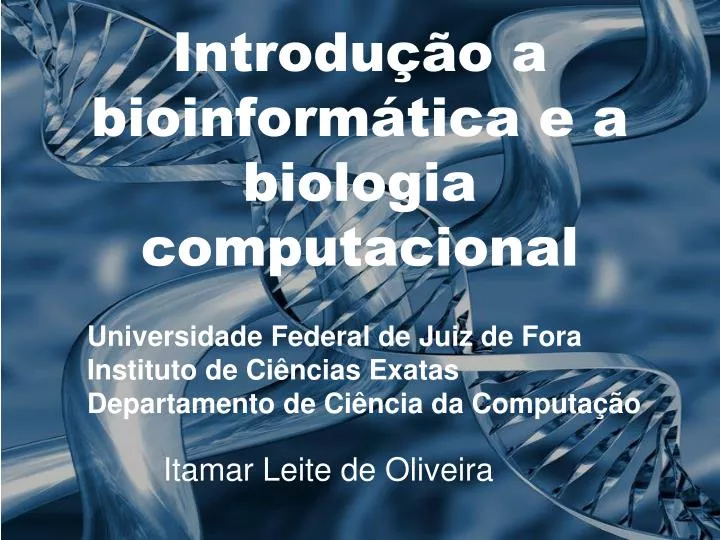 introdu o a bioinform tica e a biologia computacional