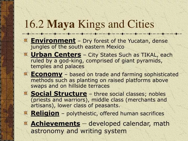 16 2 maya kings and cities