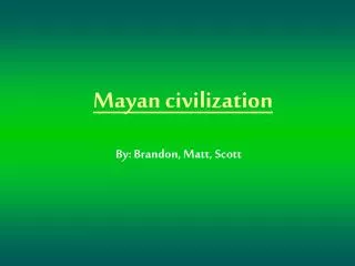 Mayan civilization