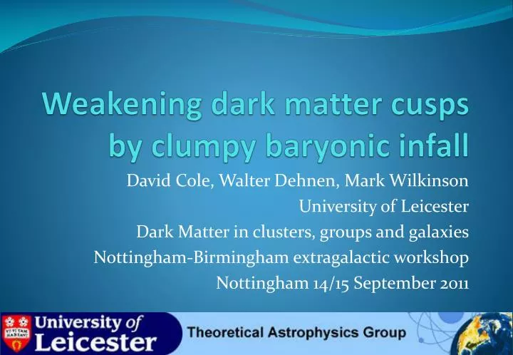weakening dark matter cusps by clumpy baryonic infall