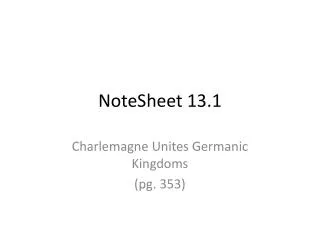 NoteSheet 13.1