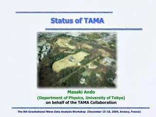 Status of TAMA