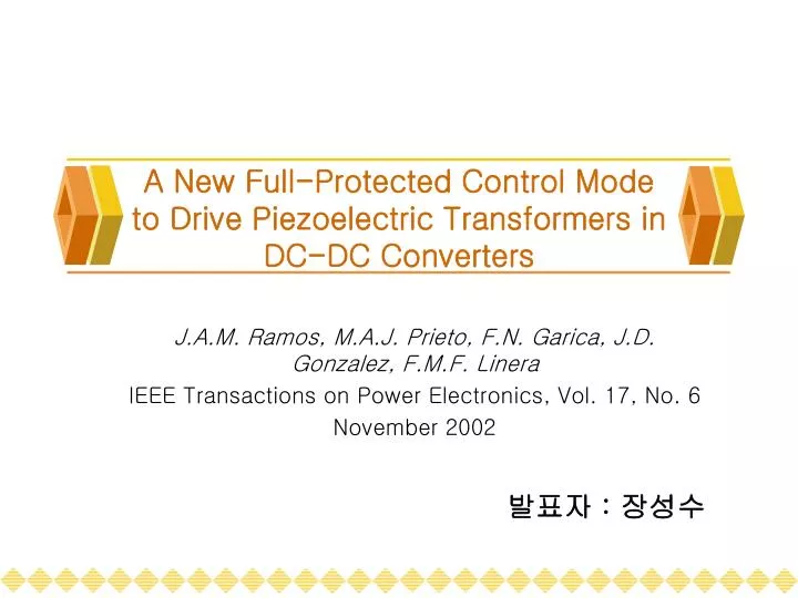 a new full protected control mode to drive piezoelectric transformers in dc dc converters