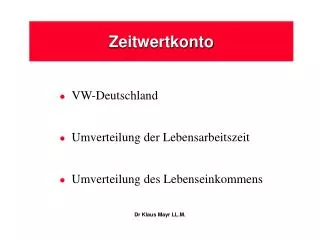 zeitwertkonto