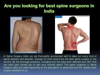 Top 10 Spine Surgeons in India