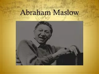 abraham maslow