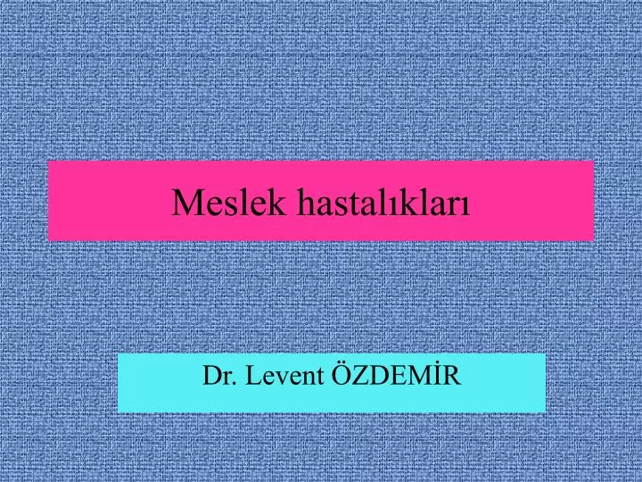 meslek hastal klar