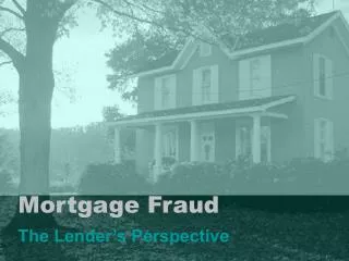 Mortgage Fraud