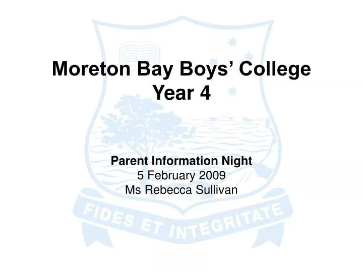 moreton bay boys college year 4