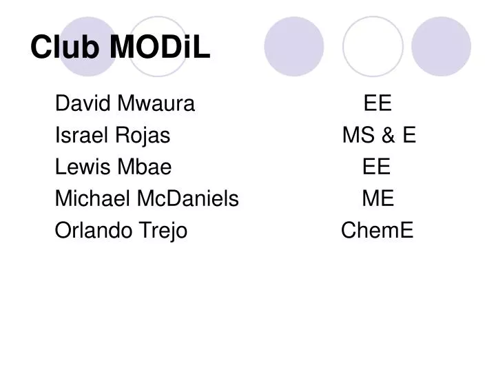 club modil