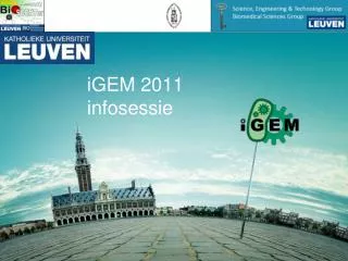 igem 2011 infosessie