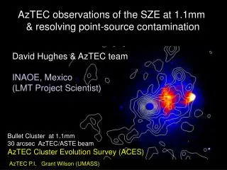 AzTEC observations of the SZE at 1.1mm &amp; resolving point-source contamination