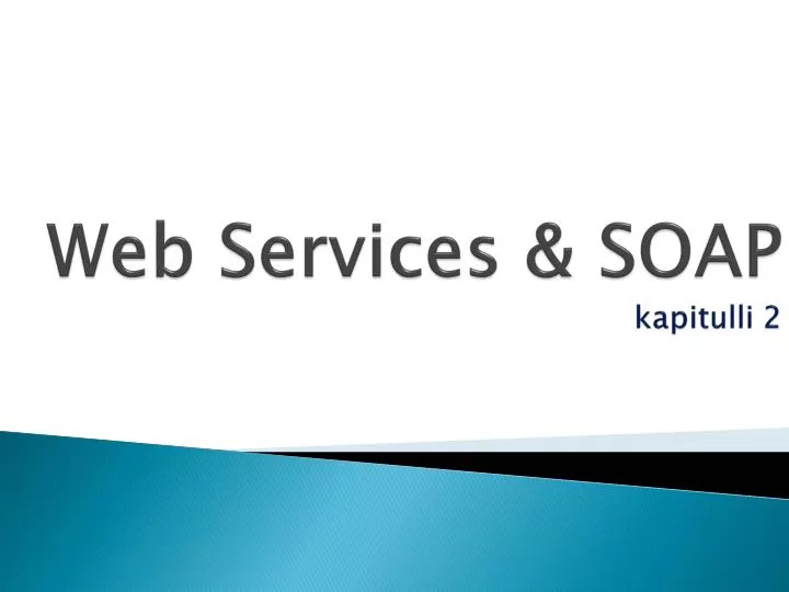 web services soap kapitulli 2
