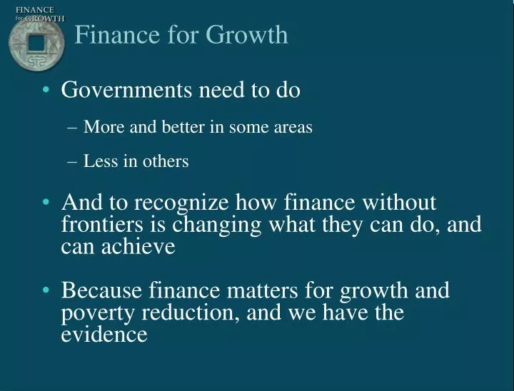 finance for growth