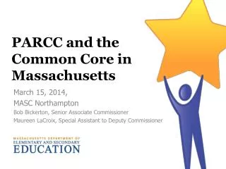PARCC and the Common Core in Massachusetts