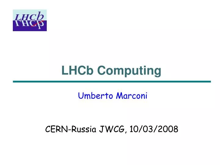 lhcb computing