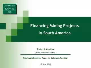 MineSouthAmerica: Focus on Colombia Seminar