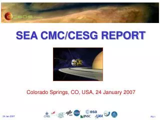 SEA CMC/CESG REPORT