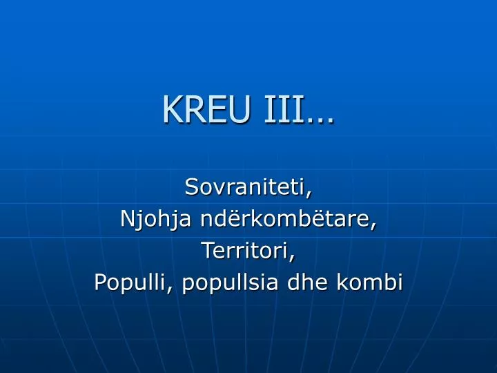 kreu iii