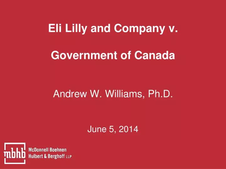eli lilly and company v government of canada