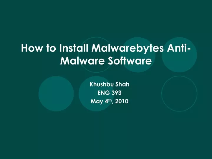 how to install malwarebytes anti malware software