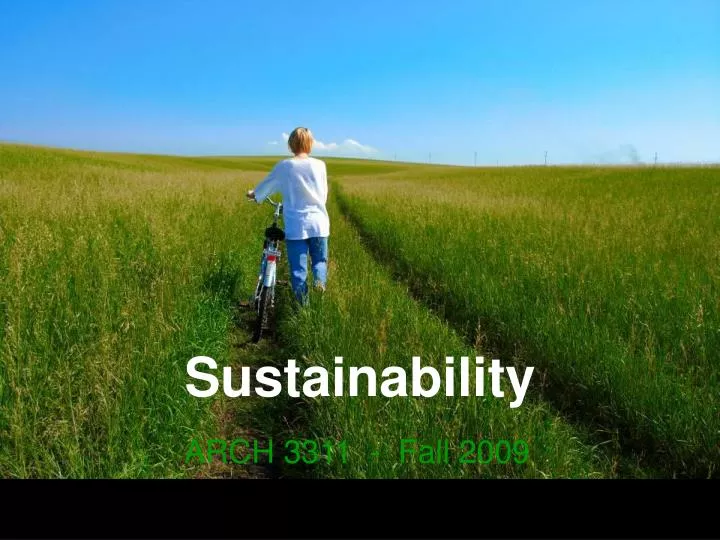 sustainability