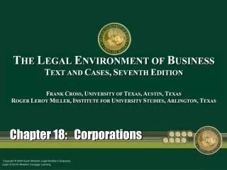 Chapter 18: Corporations