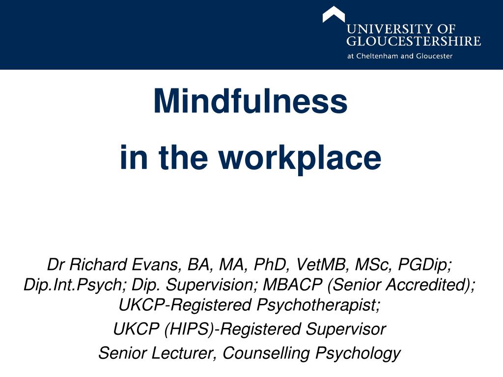 PPT - Mindfulness in the workplace PowerPoint Presentation, free ...