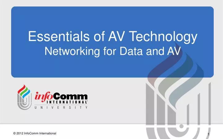 essentials of av technology networking for data and av