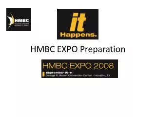 HMBC EXPO Preparation