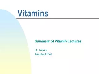 Vitamins