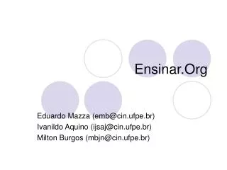ensinar org