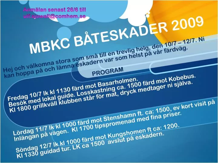 mbkc b teskader 2009