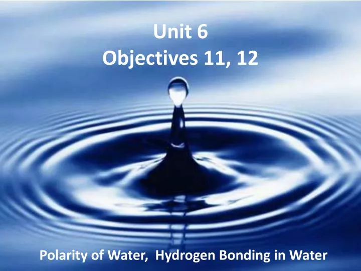 unit 6 objectives 11 12