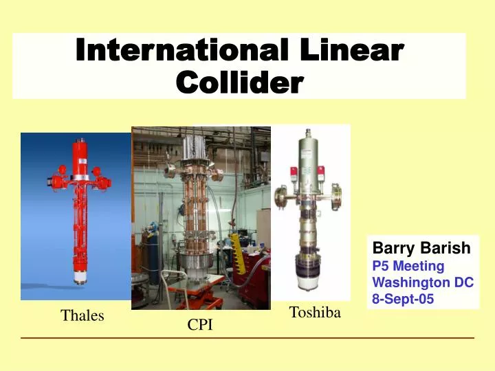 international linear collider