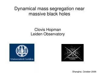Dynamical mass segregation near massive black holes