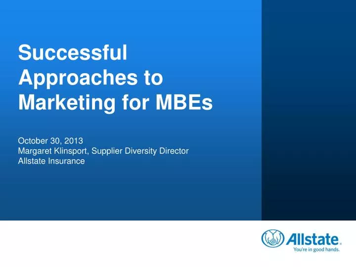 successful approaches to marketing for mbes