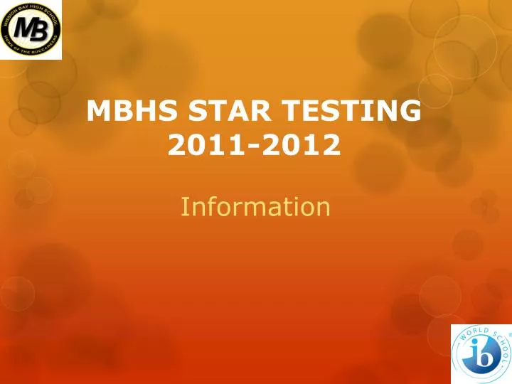 mbhs s tar testing 2011 2012