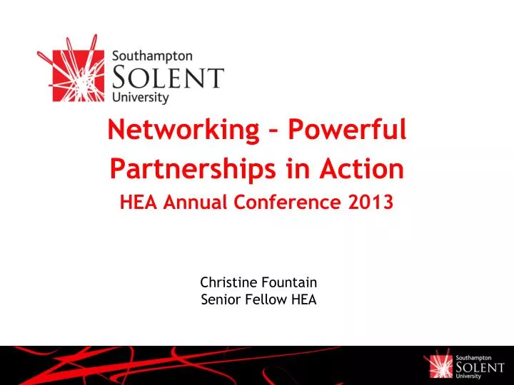 networking powerful partnerships in action hea annual conference 2013