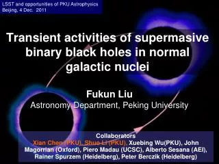 Transient activities of supermasive binary black holes in normal galactic nuclei