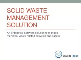 Solid Waste Management Solution