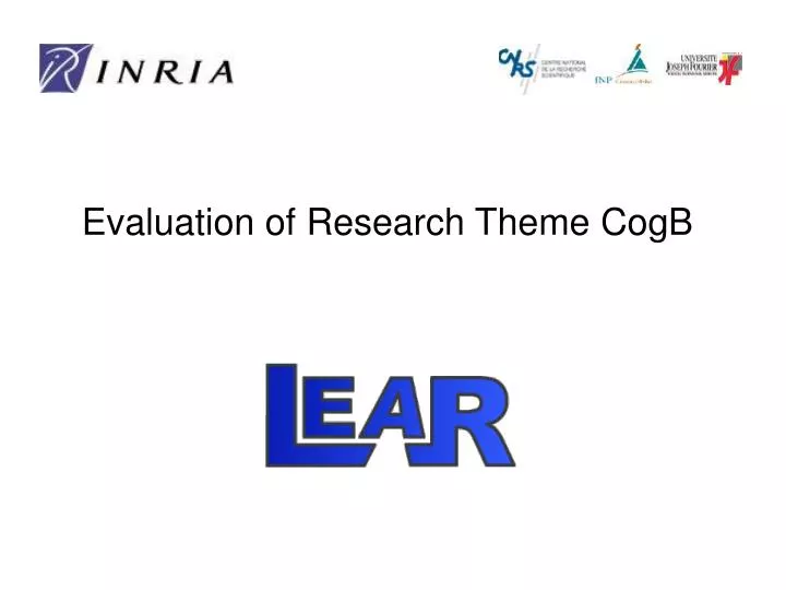 evaluation of research theme cogb