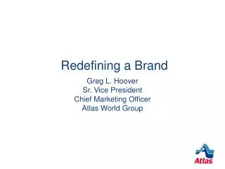 Redefining a Brand