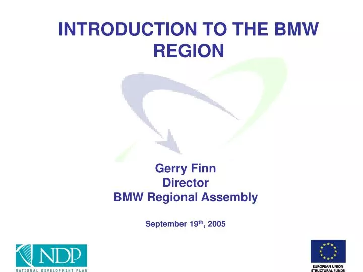 introduction to the bmw region