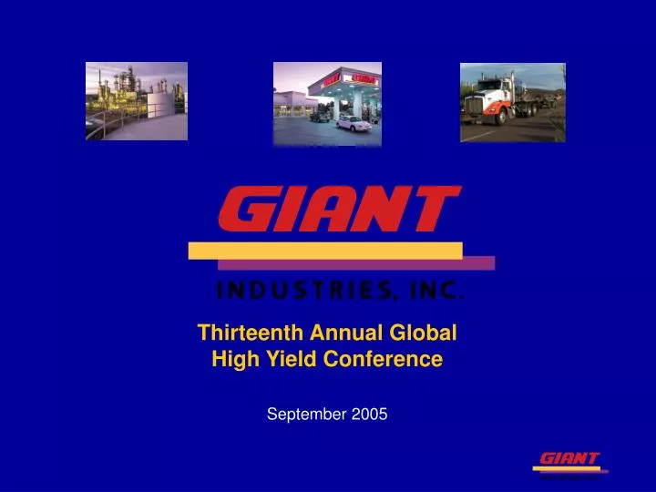 thirteenth annual global high yield conference